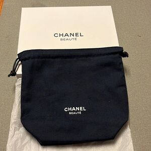 Chanel two sided makeup pouch